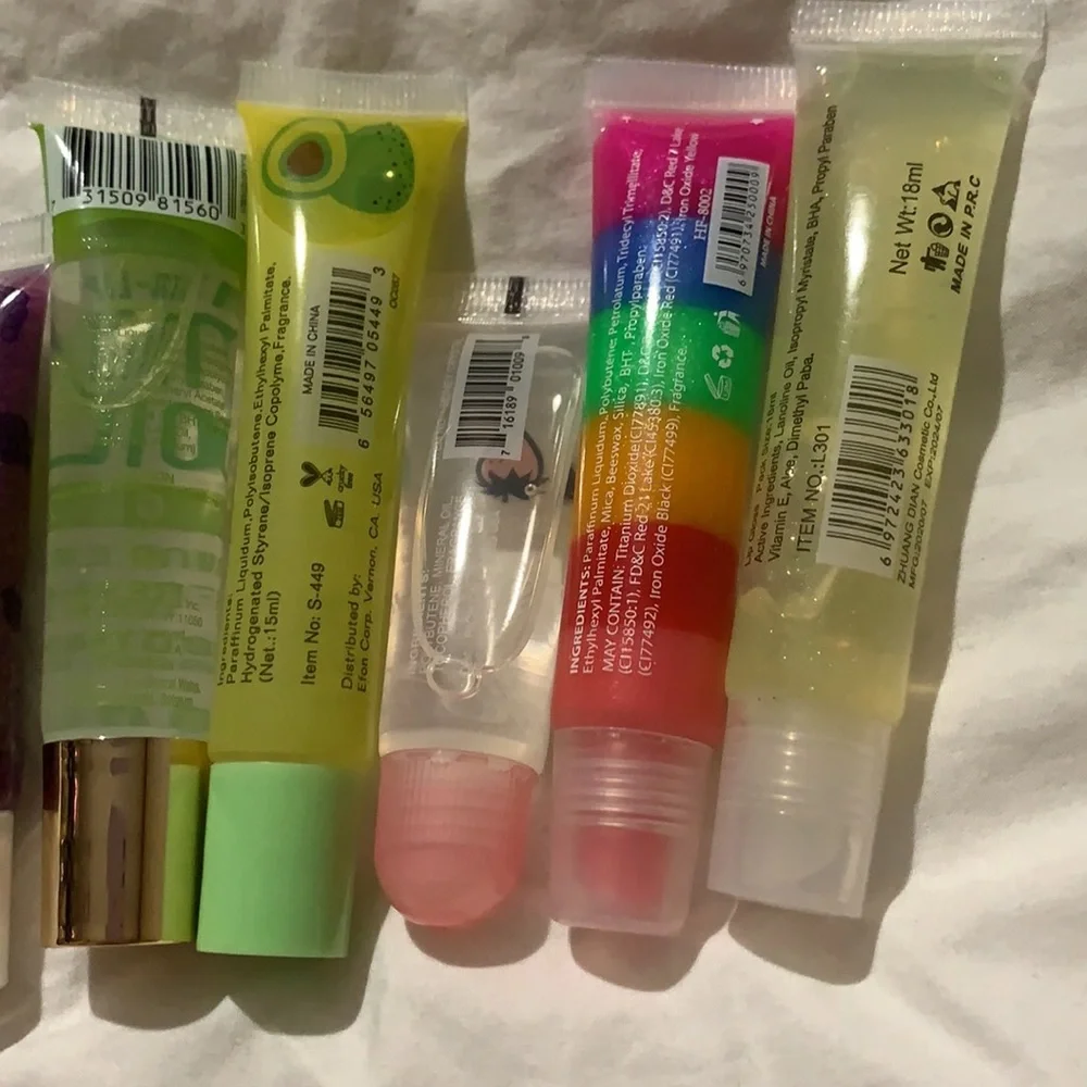 Set of 9 Squeeze Tube Lip Glosses